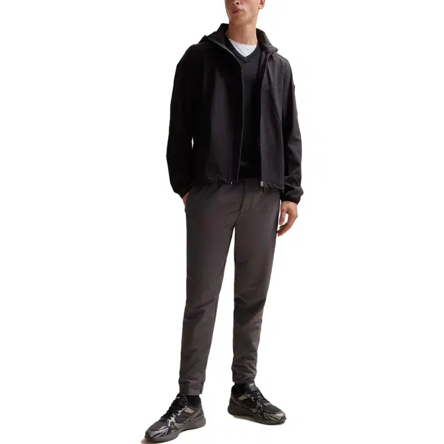 HUGO BOSS Water-Repellent Regular-Fit Jacket With Removable Hood