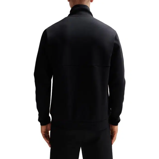 HUGO BOSS Zip-Up Sweatshirt With Logo Print