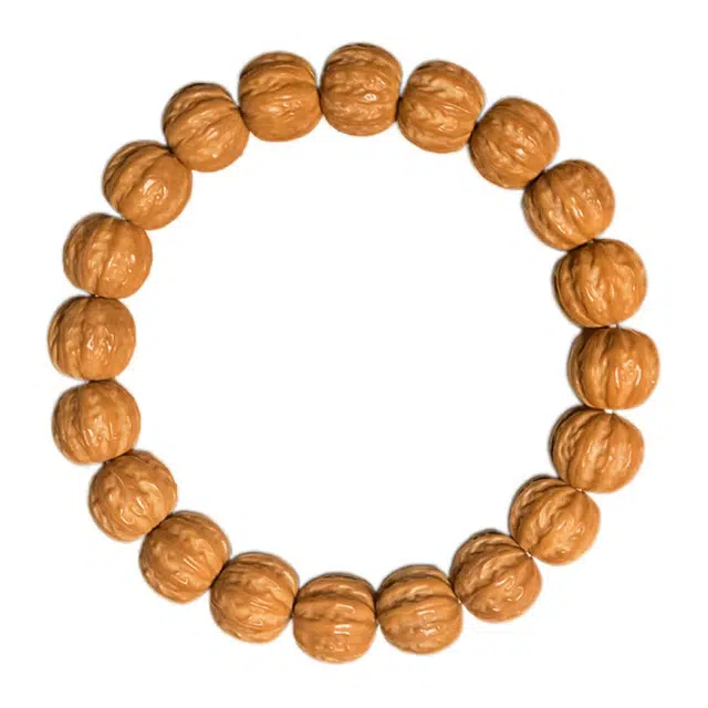 陌阡雪 国潮飞碟京八棱八方来财转运 招财文玩盘串 猴头核桃 手串 男女同款情侣款