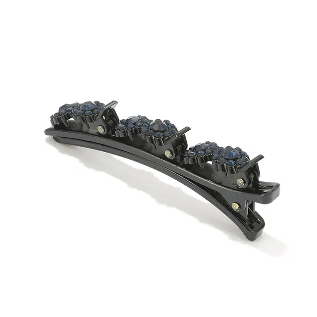 如花梦 小众设计 发饰一字夹 精致懒人编发神器 碎发整理侧边 亚克力 发夹 女款