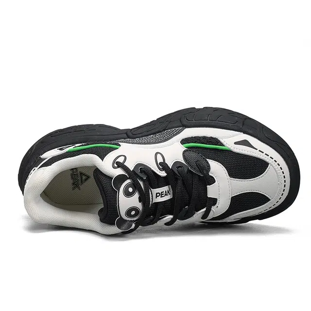 匹克 态极熊猫鞋 软弹百搭 减震增高耐磨防滑 低帮 生活休闲鞋 女款 乳白黑色