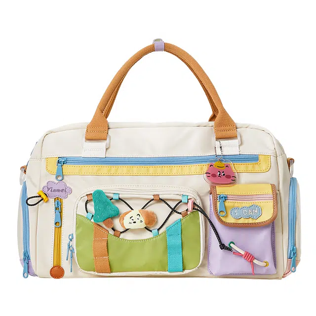 音魅 便携休闲百搭 织物 旅行包 女款 多色