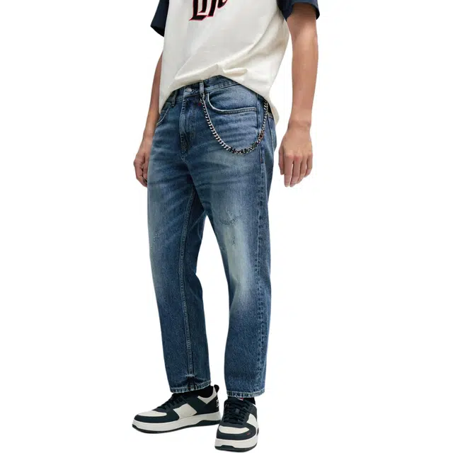 HUGO BOSS Stretch Denim Baggy Jeans