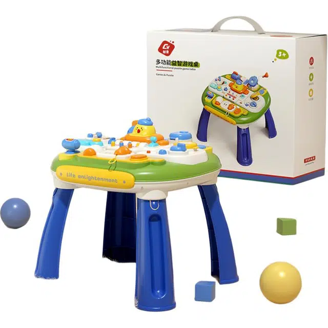 乐乐鱼 学习桌多功能益智游戏桌 早教益智玩具