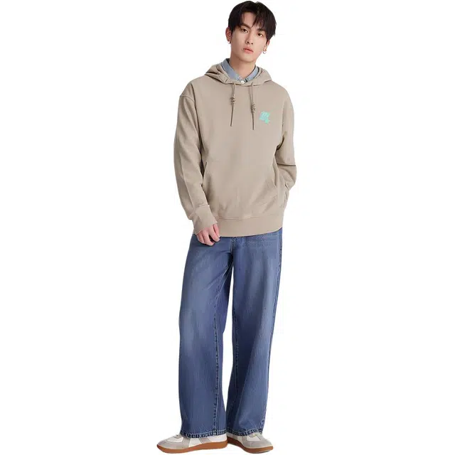 美特斯邦威 字母连帽舒适卫衣 男女同款