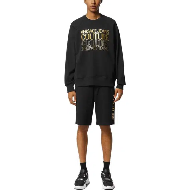 VERSACE Logo sweat shorts
