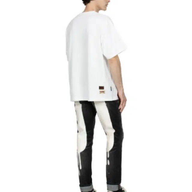 EVISU Slogan And Poster Print Loose Fit T-Shirt LogoT