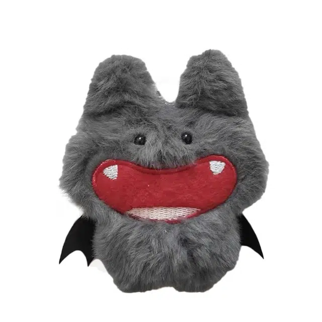 一点潮玩 可爱创意超萌蝙蝠小恶魔扁扁布偶 陪伴治愈 玩偶周边