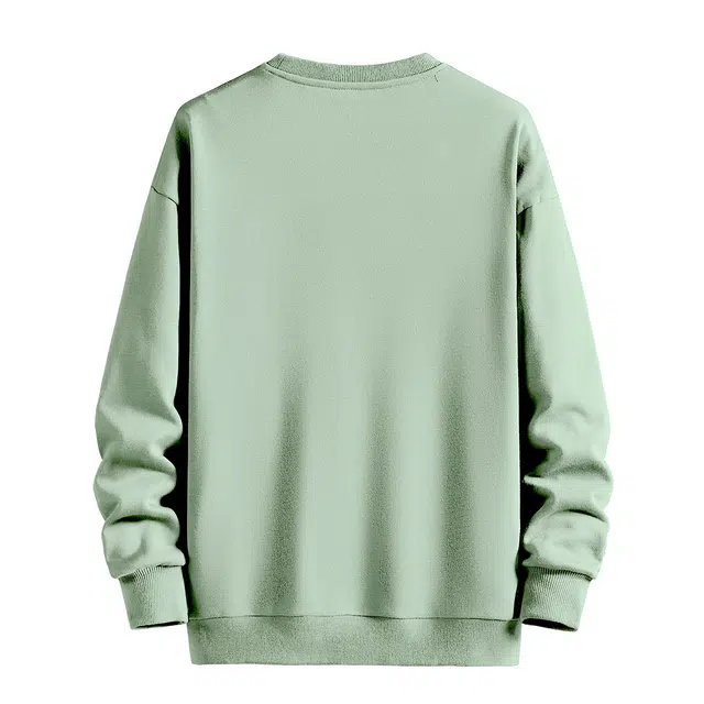 快鱼 日系简约纯色经典款圆领套头潮流宽松长袖卫衣 男女同款