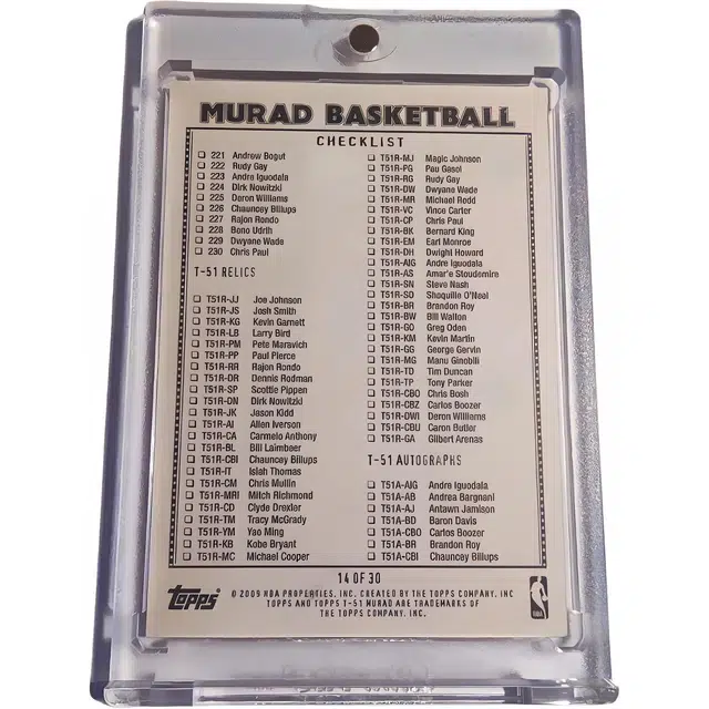 Topps 2009 Murad
