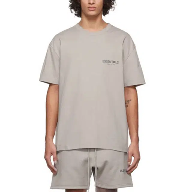 Fear of God Essentials FW21 Ss Tee StringTan LogoT