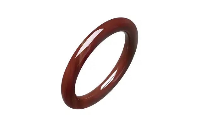 周六福 枫叶圆条叮当镯新中式国风 玉髓 手镯 女款