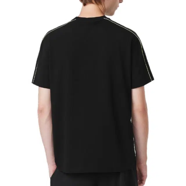Lacoste Solid Color Short Sleeve T-Shirt Black