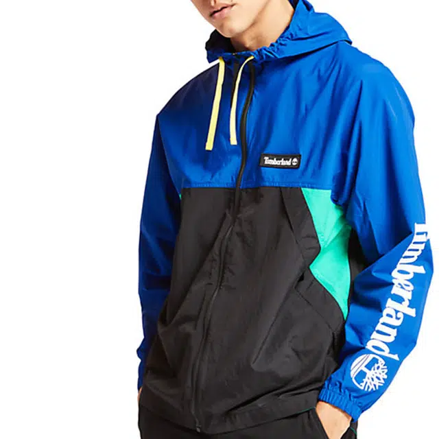 Timberland Two-Tone Hooded Zip Jacket Blue