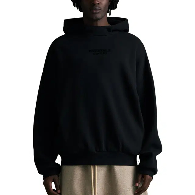 Fear of God Essentials FW23 Hoodie JET BLACK