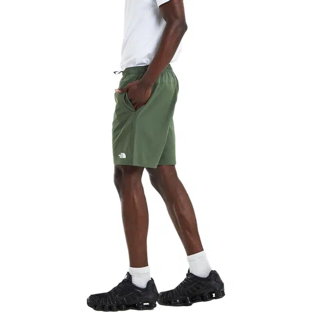 THE NORTH FACE Wander Shorts Thyme Green logo