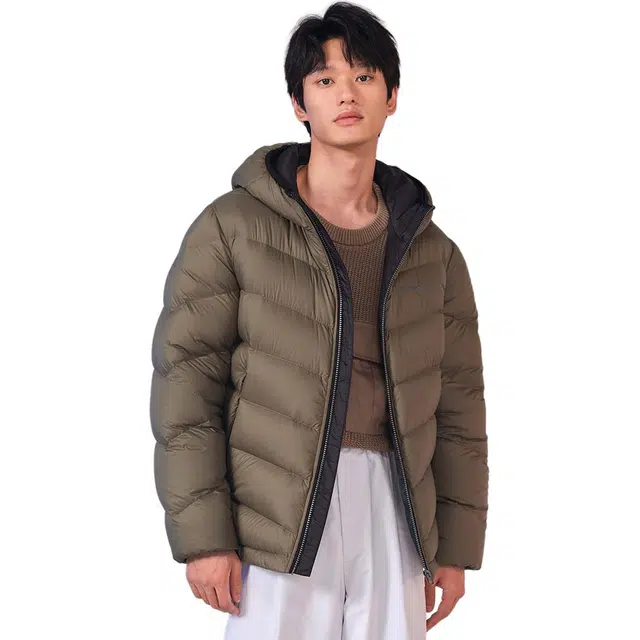 坦博尔 连帽纯色舒适百搭羽绒服 男款