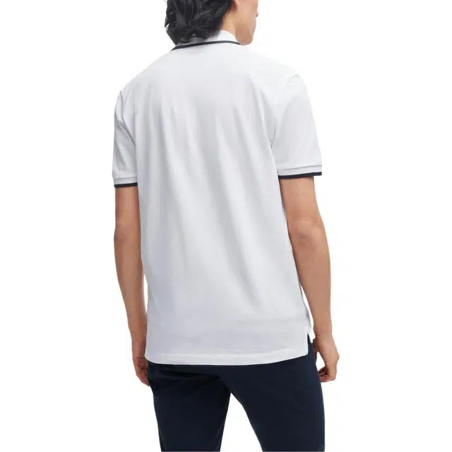 HUGO BOSS Cotton Piqu Polo Shirt With Rubber-Print Logo PoloPolo