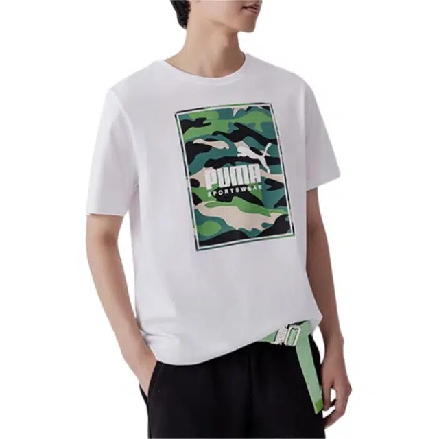 PUMA BOX LOGO CAMO T