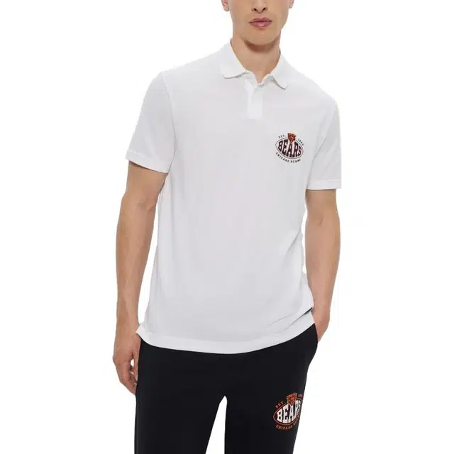 HUGO BOSS Cotton-Piqu Polo Shirt With Collaborative Branding Polo