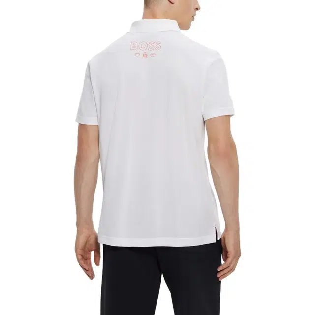 HUGO BOSS Cotton-Piqu Polo Shirt With Collaborative Branding Polo