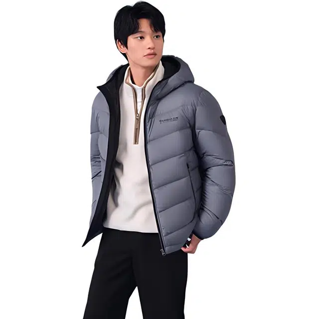 坦博尔 连帽纯色舒适百搭羽绒服 男款
