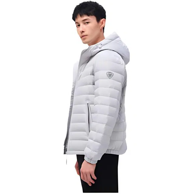 坦博尔 连帽轻薄短款长袖羽绒服 男款