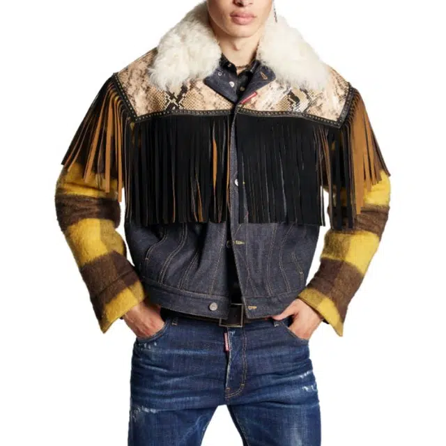 DSQUARED 2 Western Mesh-Up Jean Kaban