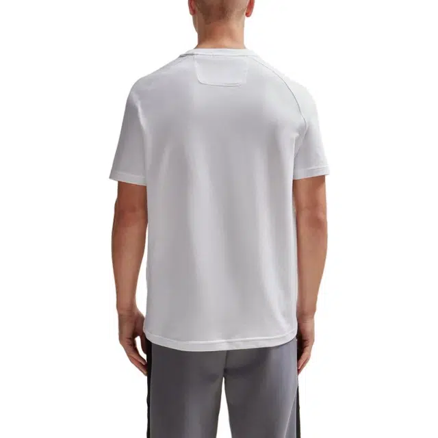 HUGO BOSS Cotton-Blend Regular-Fit T-Shirt With Logo Artwork T