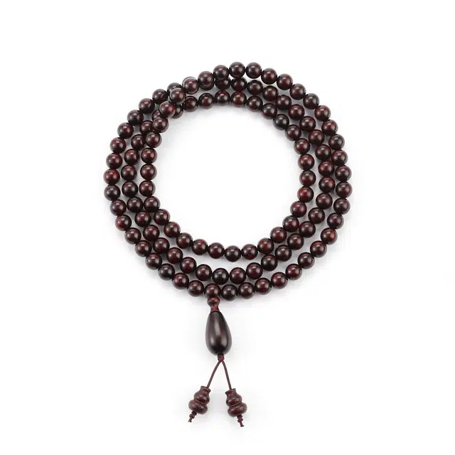 天纵 新中式古风转运珠高端文玩念珠 佛珠高油高密带金星经典 福禄双全轻奢 紫檀属 木作手串 男女同款情侣款