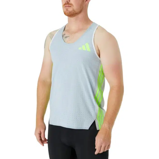 adidas Adizero Promo Running Singlet Logo