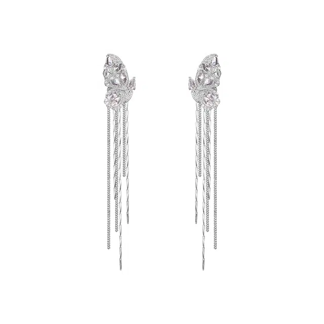 芒果饰品 蝴蝶个性小众设计 合金 耳环 女款
