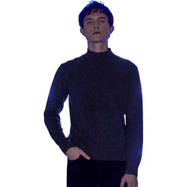依文 商务舒适百搭毛衣 男款 深灰色