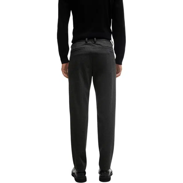 HUGO BOSS Trousers In Structured Performance-Stretch Material