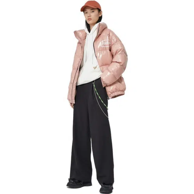 美特斯邦威 银色亮面防风保暖羽绒服 男款