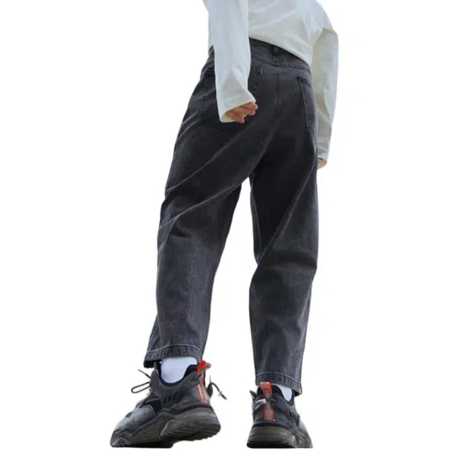 美特斯邦威 简约宽松休闲纯棉牛仔裤 男款