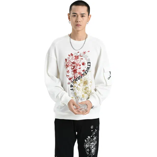 Oniarai Embroidered Crewneck Sweatshirt