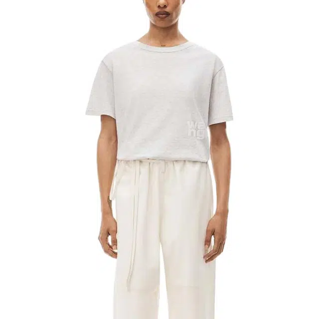 Alexander Wang FW23 Foam Logo Crewneck Tee