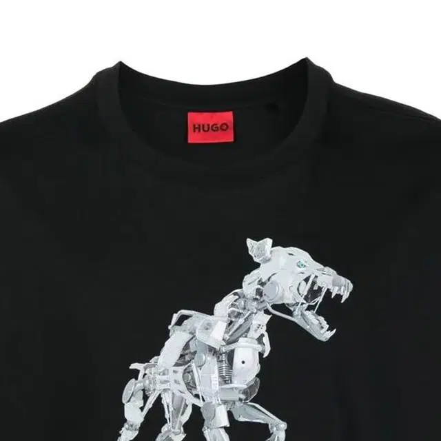 HUGO BOSS Logo Cotton T-Shirt Black