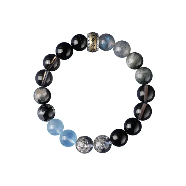 庆怡 五行多宝 国潮复古创意护身符金木水火土五行平衡能量 玛瑙 手串 男女同款情侣款