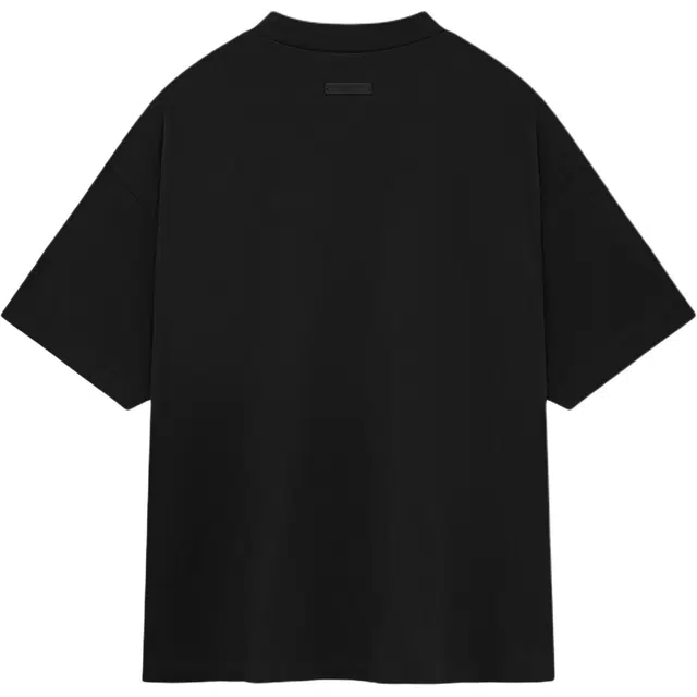 Fear of God Essentials Fall24 BACK TO SCHOOL Jersey Crewneck Tee LogoT BLACK