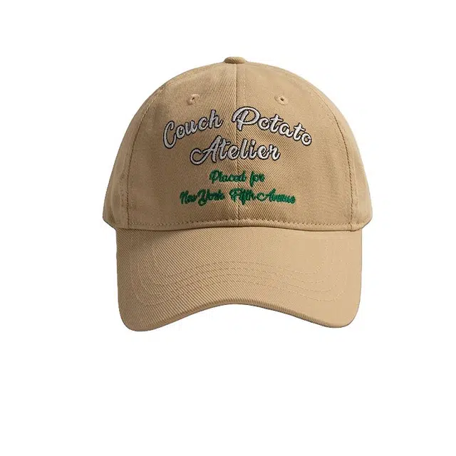 木林森 显脸小遮阳休闲美式字母刺绣软顶潮 棉 鸭舌帽 男女同款情侣款