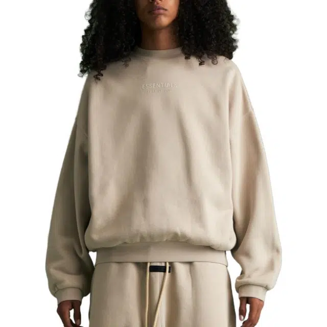 Fear of God Essentials FW23 Crewneck Silver Cloud