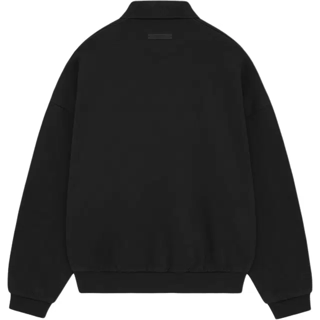Fear of God Essentials Fleece Polo Obsidian Black