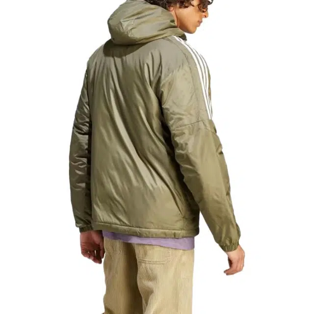 adidas Essentials Insulated Hooded Jacket Logo