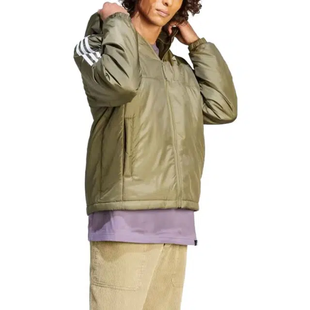 adidas Essentials Insulated Hooded Jacket Logo