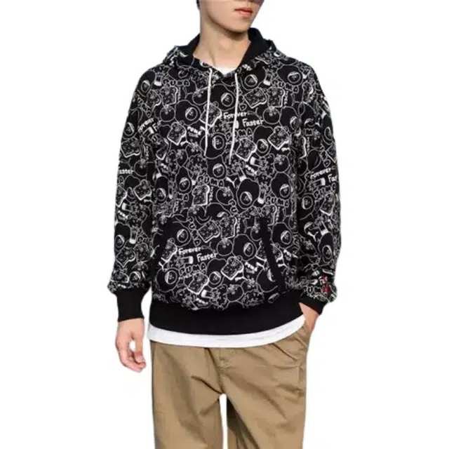 Puma CLUB AOP FZ Hoodie Logo