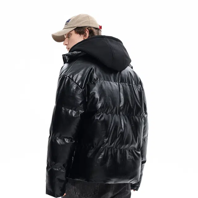 雅鹿 美式潮流基础款连帽加绒加厚保暖纯色棉袄休闲宽松户外高级感学院风棉服 男女同款