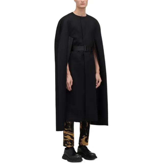Alexander McQueen Evening Cape In Black