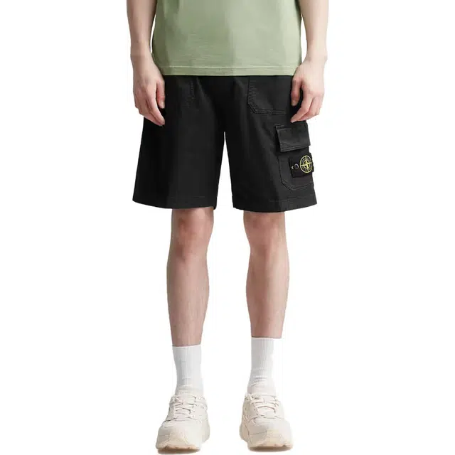 Stone Island SS23 Black Cargo Shorts